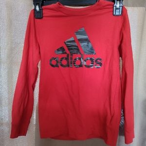 Kids red Adidas shirt